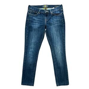 LUCKY BRAND Zoe Skinny Jeans in Dark wash  Low rise Stretchy  SZ 6